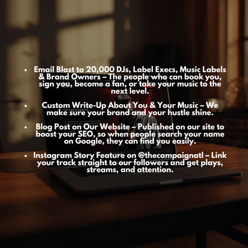 Artist Promotional Blast